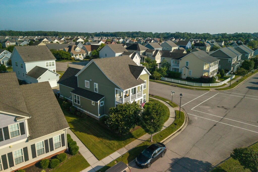 New Suffolk Virginia Houses - Wide Shot